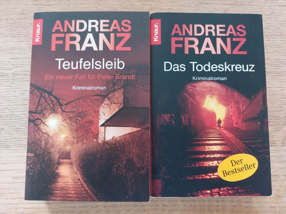 2 Bücher, Andreas Franz, Teufelsleib, Das Todeskreuz in Schwieberdingen