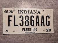 USA Nummernschild Kennzeichen License Plate Indiana Fleet Bayern - Königsbrunn Vorschau