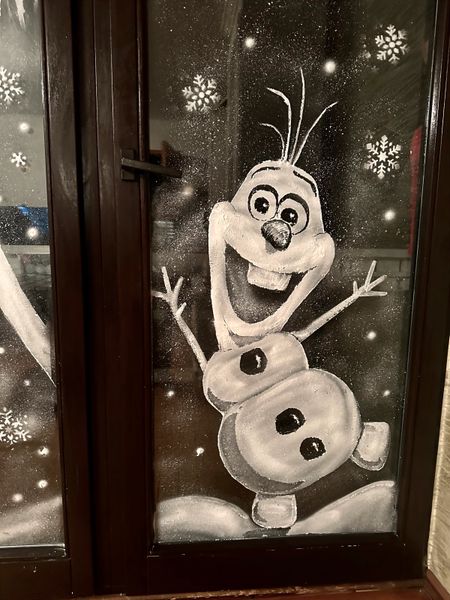 Schneespray Graffiti #Weihnachten# Deko selber machen