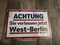 DDR Grenzschild Staatsgrenze BRD West-Berlin Mauer Stasi Niedersachsen - Delmenhorst Vorschau