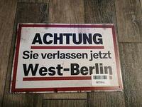 DDR Grenzschild Staatsgrenze BRD West-Berlin Mauer Stasi Niedersachsen - Delmenhorst Vorschau