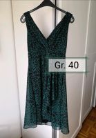 Animalprint Kleid Gr. 40 / grün - schwarz / Warpdress / Raffung Baden-Württemberg - Karlsruhe Vorschau