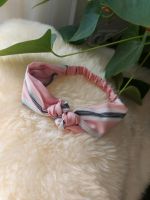 Neu Haarband Stirn Gummizug elastisch gestreift Weiß Knoten rosa Nordrhein-Westfalen - Uedem Vorschau