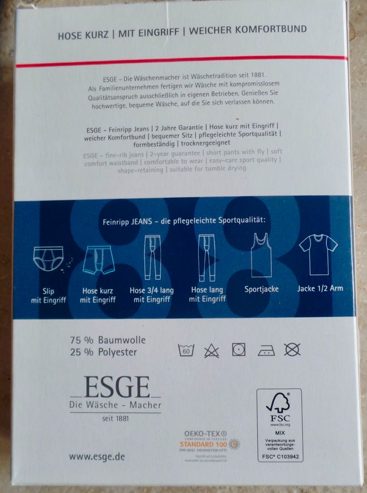 2 neue jeansblaue Unterhosen Gr. 9= 3XL originalverpackt in Büchen