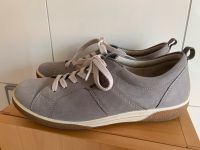 Ecco soft Damen Sneaker hellgrau Gr. 39 Wildleder Niedersachsen - Braunschweig Vorschau