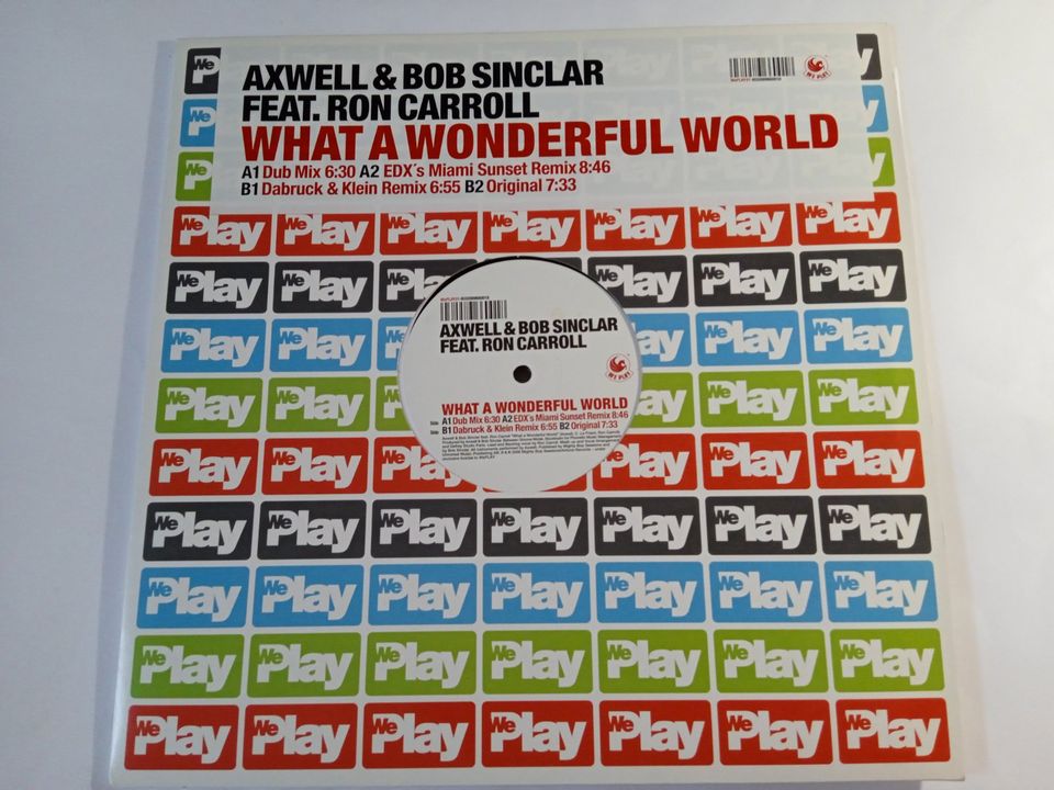 Vinyl AXWELL BOB SINCLAIR RON CARROLL "What A Wonderful World" in Leipzig