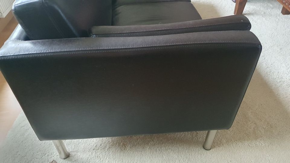 Leder Sofa von IKEA braun in Schwäbisch Gmünd