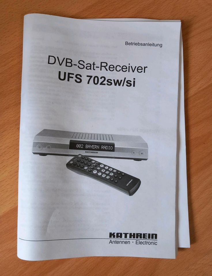 DVB Satelliten-Receiver von KATHREIN in schwarz zu verkaufen NEU in Alfdorf