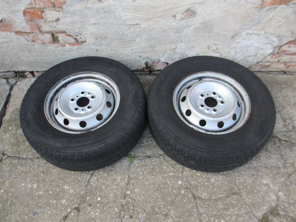 2x Sommer Kompletträder Fiat Ducato 250.215/70 R15C 109/107S. in Löbnitz an der Linde