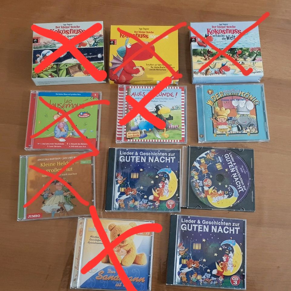 CDs (Gute Nacht Lieder+Geschichten, Hörspiel Kleiner König) in Hamburg