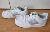 Sneaker weiß mit Glitzersteinen, Gr 40, leichtes Plateau Dresden - Pieschen Vorschau