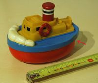 1960/70er Spielzeug Elektro-Boot Tug Boat Bandai Japan Schleswig-Holstein - Flensburg Vorschau