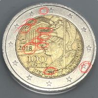 2 Euro Münze 100 Jahre Östereich Nordrhein-Westfalen - Mechernich Vorschau