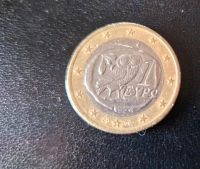 1 Euro Münze Eule Griechenland Fehlprägung S im Stern 2002 Hessen - Biedenkopf Vorschau