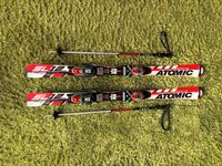 Atomic Ski für Kinder (130cm) + LEKI Skistöcke (90cm) Rheinland-Pfalz - Weitefeld Vorschau