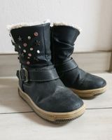 Winterschuhe indigo Größe 25 gefüttert mit Glitzersteinen Bayern - Langerringen Vorschau