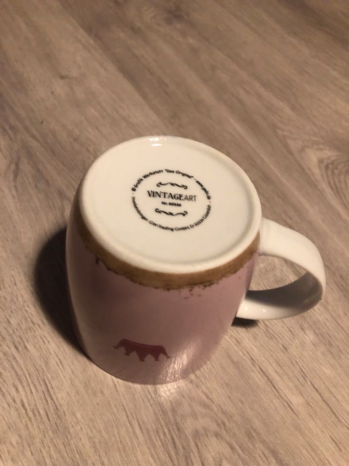 Vintage Art Hinfallen Krone richten weitergehen Tasse in Dorsten