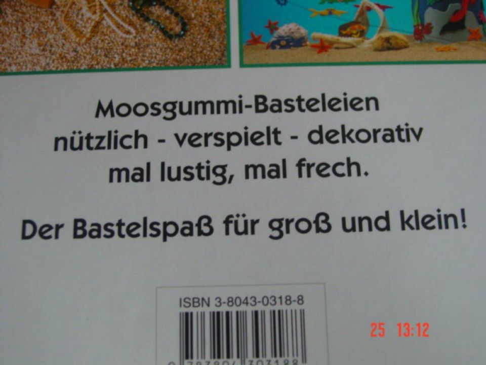 Buch "Moosgummi, neue Bastelideen", 63 Seiten in Reichenow-Möglin