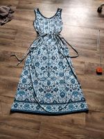 Kleid Max Studio L Blau-Weiß seitliche Schnürung V-Ausschnitt Hamburg - Altona Vorschau
