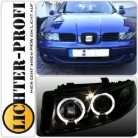 Seat Leon 1M Toledo 1M Angel Eyes Scheinwerfer in schwarz 99-05 Hessen - Calden Vorschau