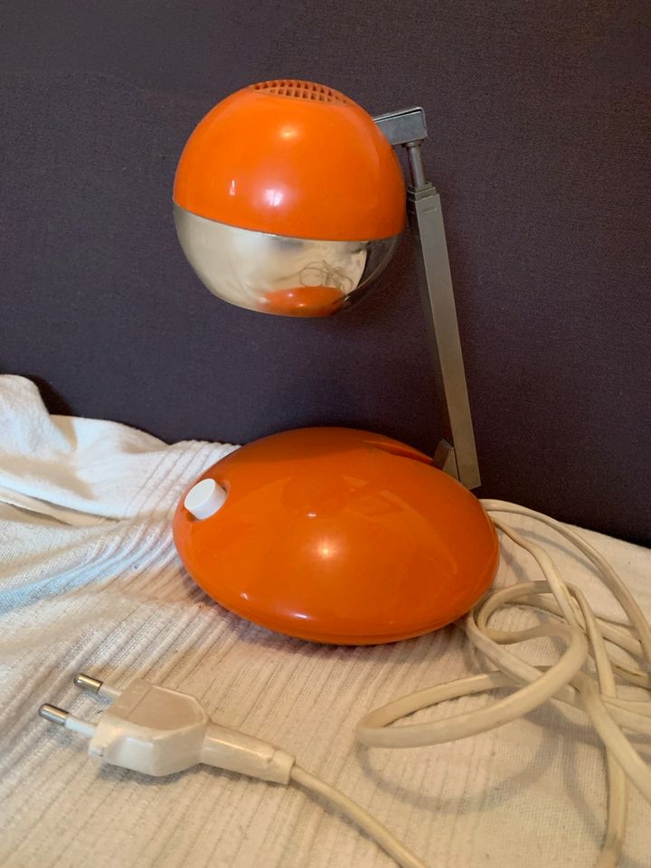 Vintage Telescope Lampe von Eichhoff Orange Metall space Age in München