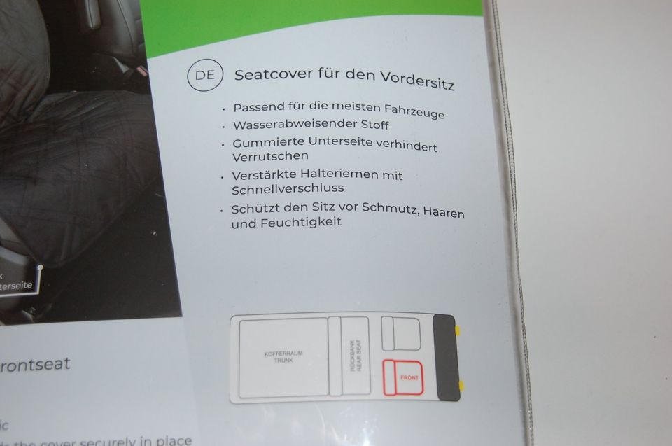 Trend Pet Seatcover für Vordersitz  schwarz  Schonbezug für Hunde in Oelde