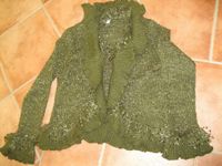 Strickjacke Cardigan olivgrün Neu   Gr. L Schleswig-Holstein - Schiphorst Vorschau