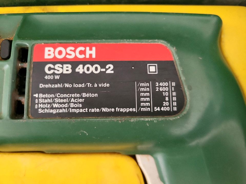 Bosch CSB 400-2 Schlagbohrmaschine inkl. Zubehör in Moosburg a.d. Isar