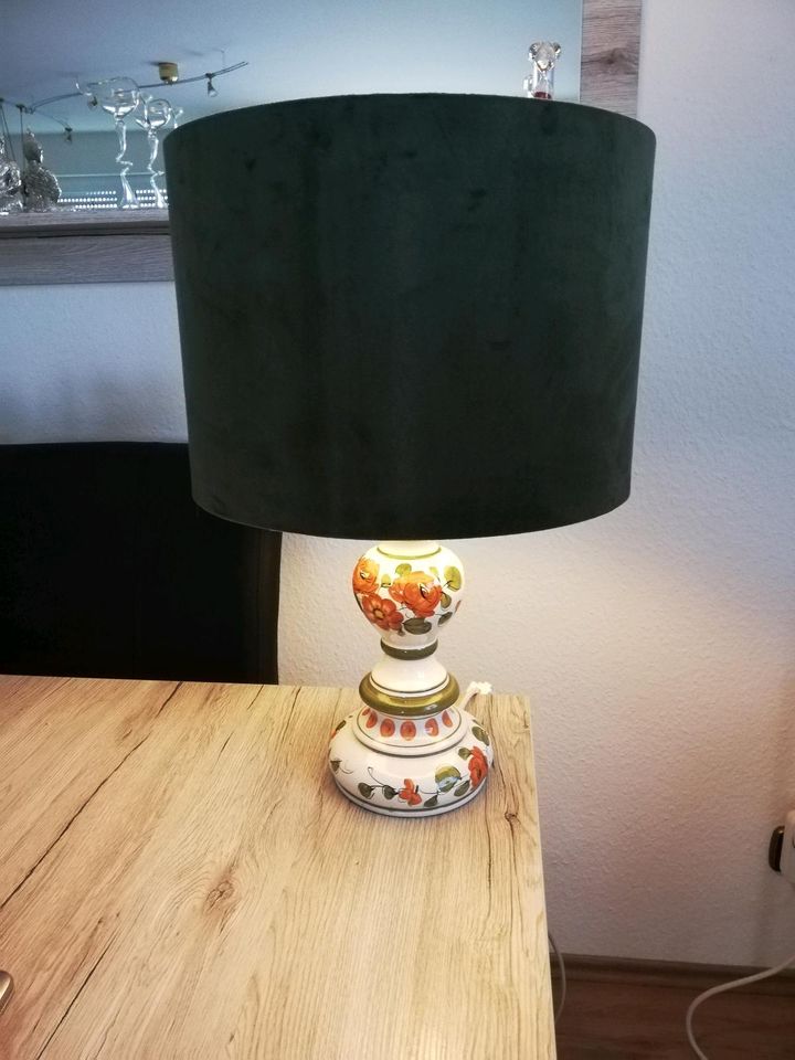 Tischlampe mit Hustadt Keramik-Fuß in Troisdorf