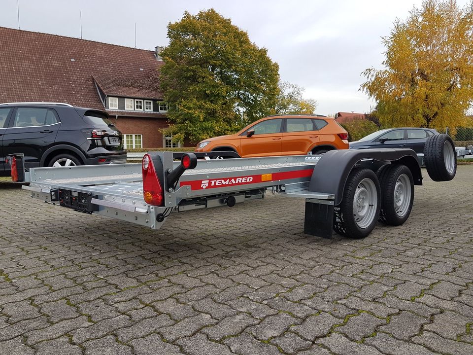 Temared Car Flat 4018/2 2,0t 2.000kg Autotransportanhänger in Lüdersfeld