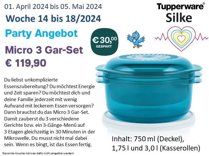 Tupperware Eiskristall Set (4-tlg.) Neu !! - Aktion in Höchstädt a.d. Donau