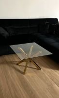 Couchtisch Glas Gold quadratisch 70 x 70 cm Baden-Württemberg - Pfullingen Vorschau