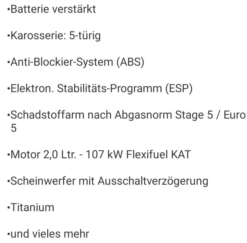 FORD Galaxy 2.0 Titanium (Flexifuel) Leder Panoramadach 7-Sitzer in Woltersdorf