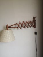 Scherenlampe Teak Mid Century Vintage Wandlampe Holz Kiel - Wellsee-Kronsburg-Rönne Vorschau