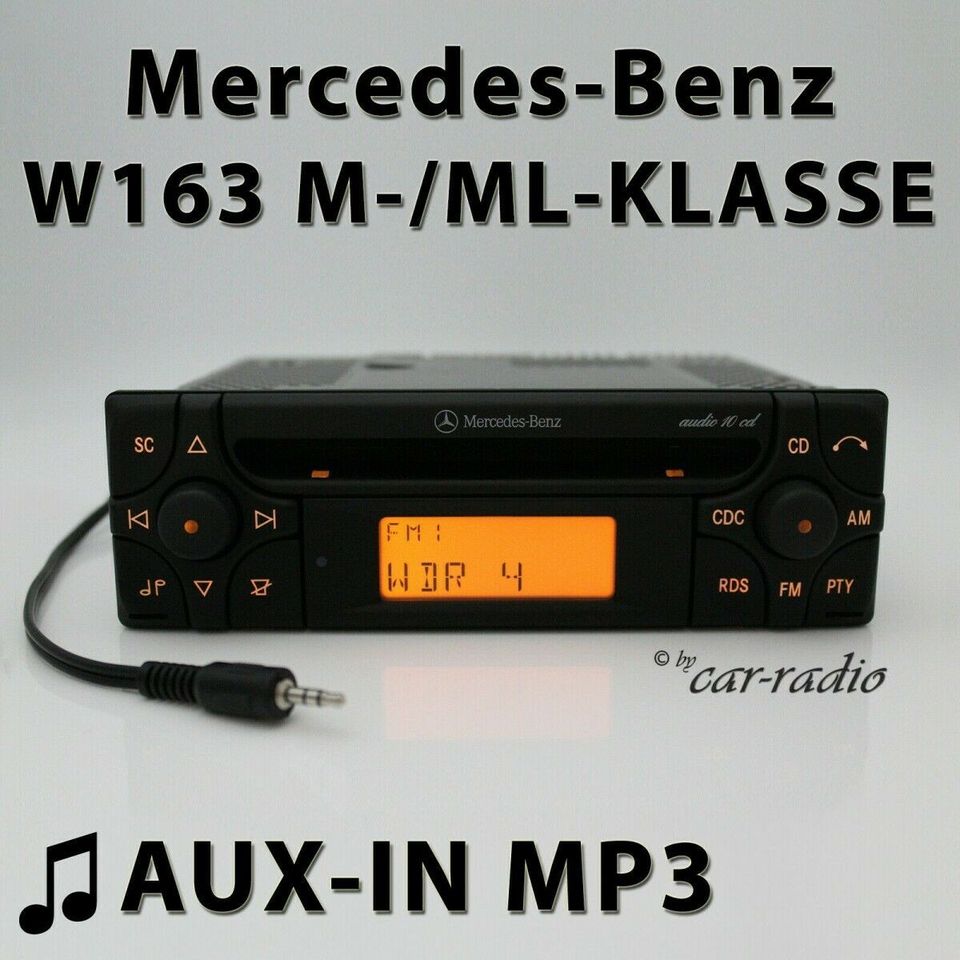 Mercedes Audio 10 CD MF2910 AUX-IN MP3 W163 Radio M ML Klasse RDS in Gütersloh