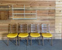 4 Vintage Stühle | Mid Century Esszimmerstühle gelb 60er Jahre Hannover - Mitte Vorschau