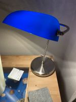 Blaue Bankerlampe/ Bankierslampe/ Tischlampe Vintage Glasschirm Bayern - Winterbach Kr. Günzburg Vorschau