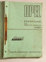 Opel Werkstatthandbuch Ergänzung  für Kadett B Rallye Baden-Württemberg - Hemsbach Vorschau