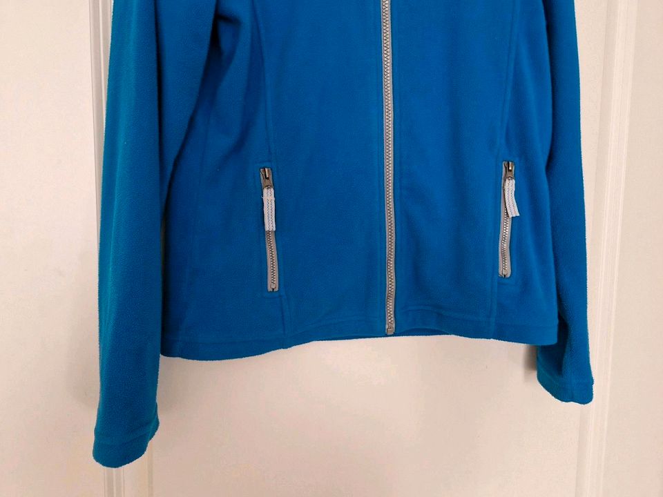 Tchibo Fleecejacke 158/164 Reißverschluss-Taschen türkis-blau in Dresden