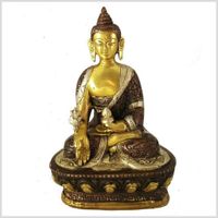 Feiner Medizinbuddha Bhaisajyaguru 17cm 1KG Messing Kupfer Nepal Stuttgart - Zuffenhausen Vorschau