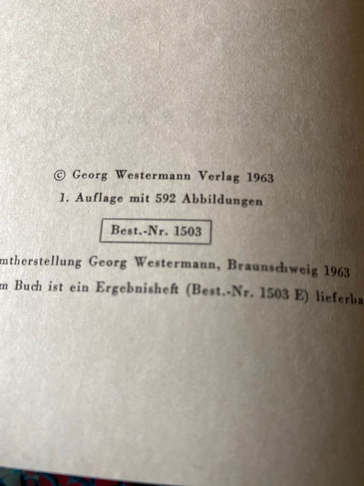 Buch / Werkzeuge Maschinen Arbeiten/ Westermann/ 1962 in Rehau