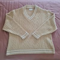 ASOS Strickpulli mit V Ausschnitt Oversize Pulli beige Schleswig-Holstein - Bad Segeberg Vorschau