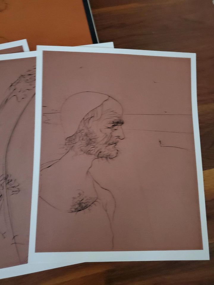 Hemingway Der alte Mann und das Meer Dali 6 Illustrationen 1974 in Kleinostheim