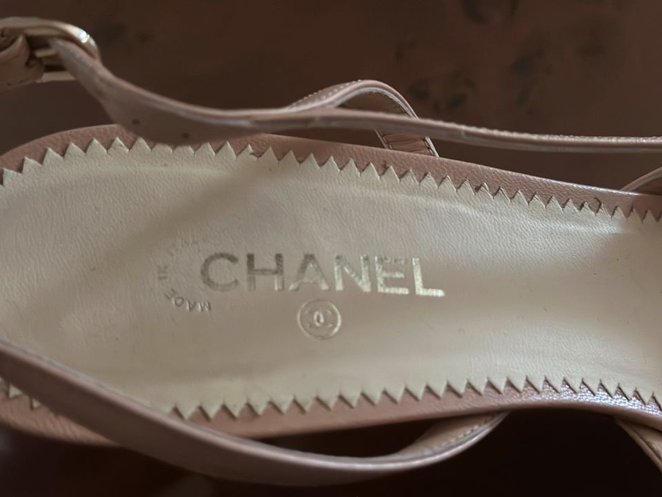 ❤️ Original Chanel Sandalen Slingbacks wie neu 40 OVP ❤️ in Nußloch