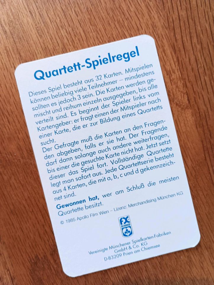 Biene Maja Quartett-Spiel / Kartenspiel in Bremervörde