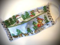 Behelfsmaske mit Filteroption und Nasenbügel, Winterwald HANDMADE Baden-Württemberg - Königheim Vorschau