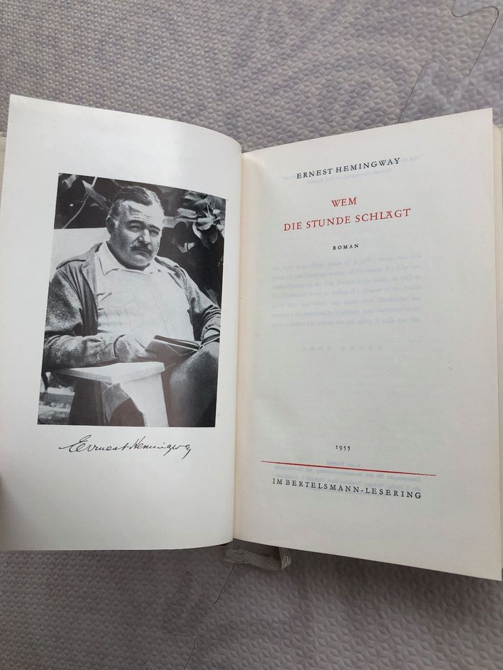Buch Wem die Stunde schlägt von Ernest Hemingway von 1955 in Maisach