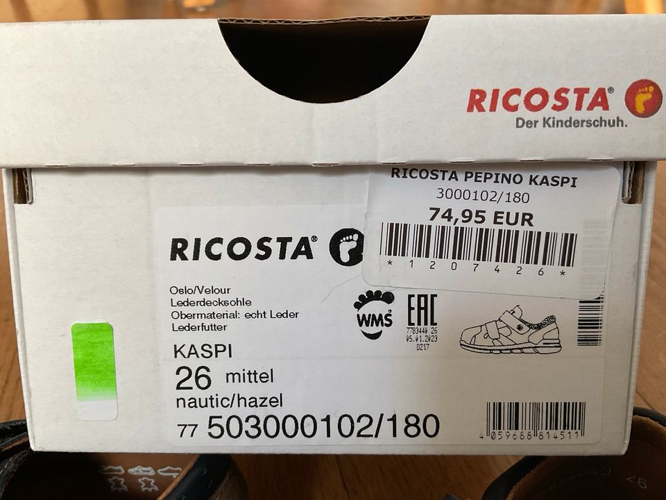 NEU! RICOSTA KASPI Sandale nautic/hazel Gr. 26 in Berlin