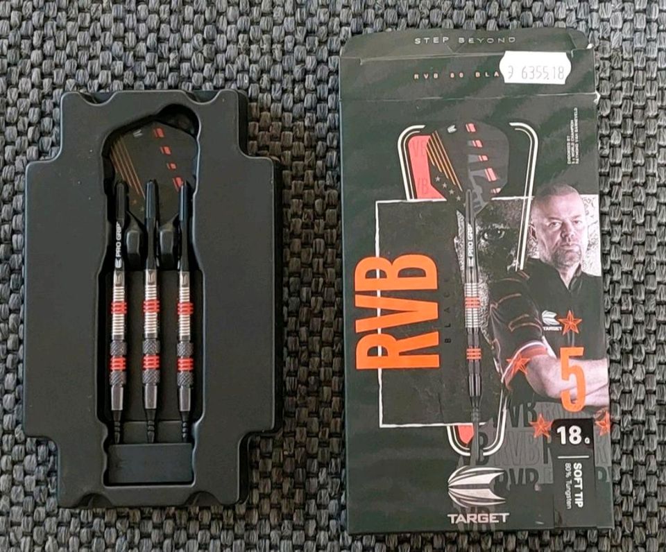 TARGET RAYMOND VAN BARNEVELD RVB 80% BLACK SOFTDARTS 18 gr. in Bad Wildungen