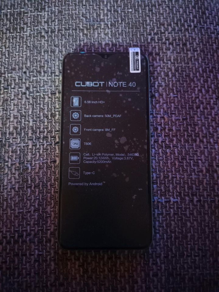 Handy Cubot Note 40 in Waltrop